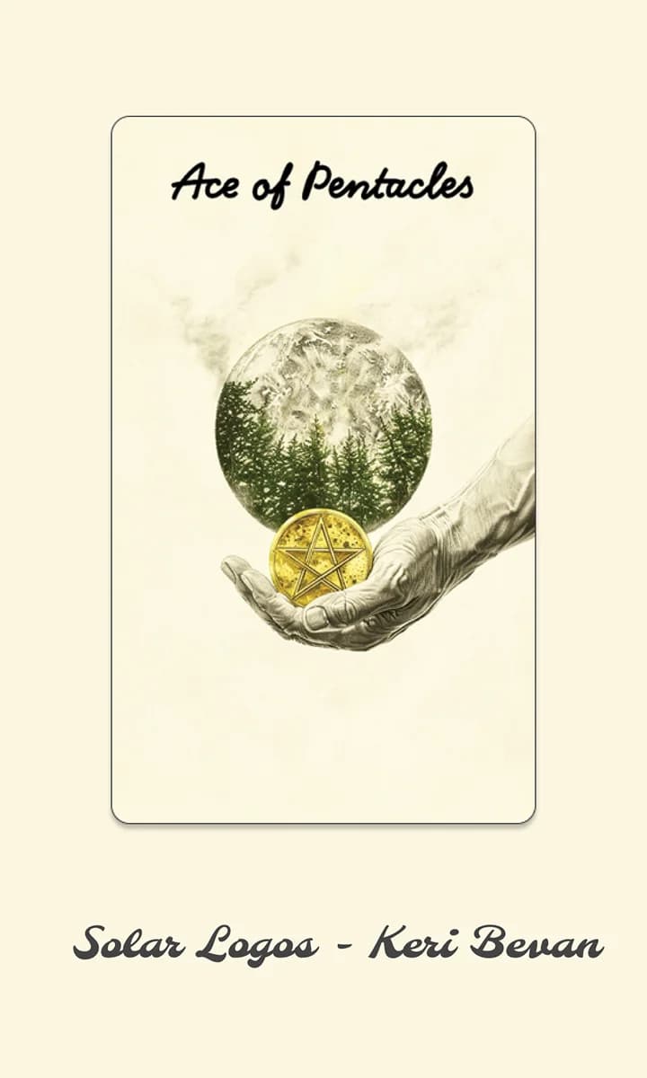 Solar Logos tarot deck box
