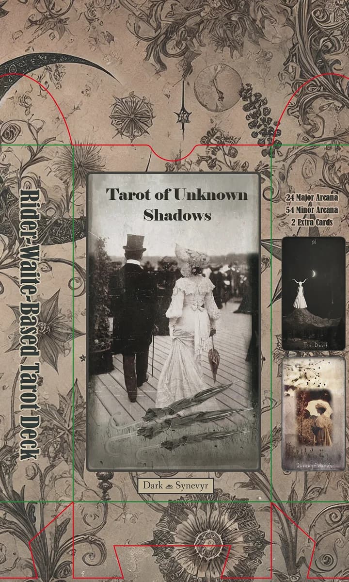 Unknown Shadows tarot deck box